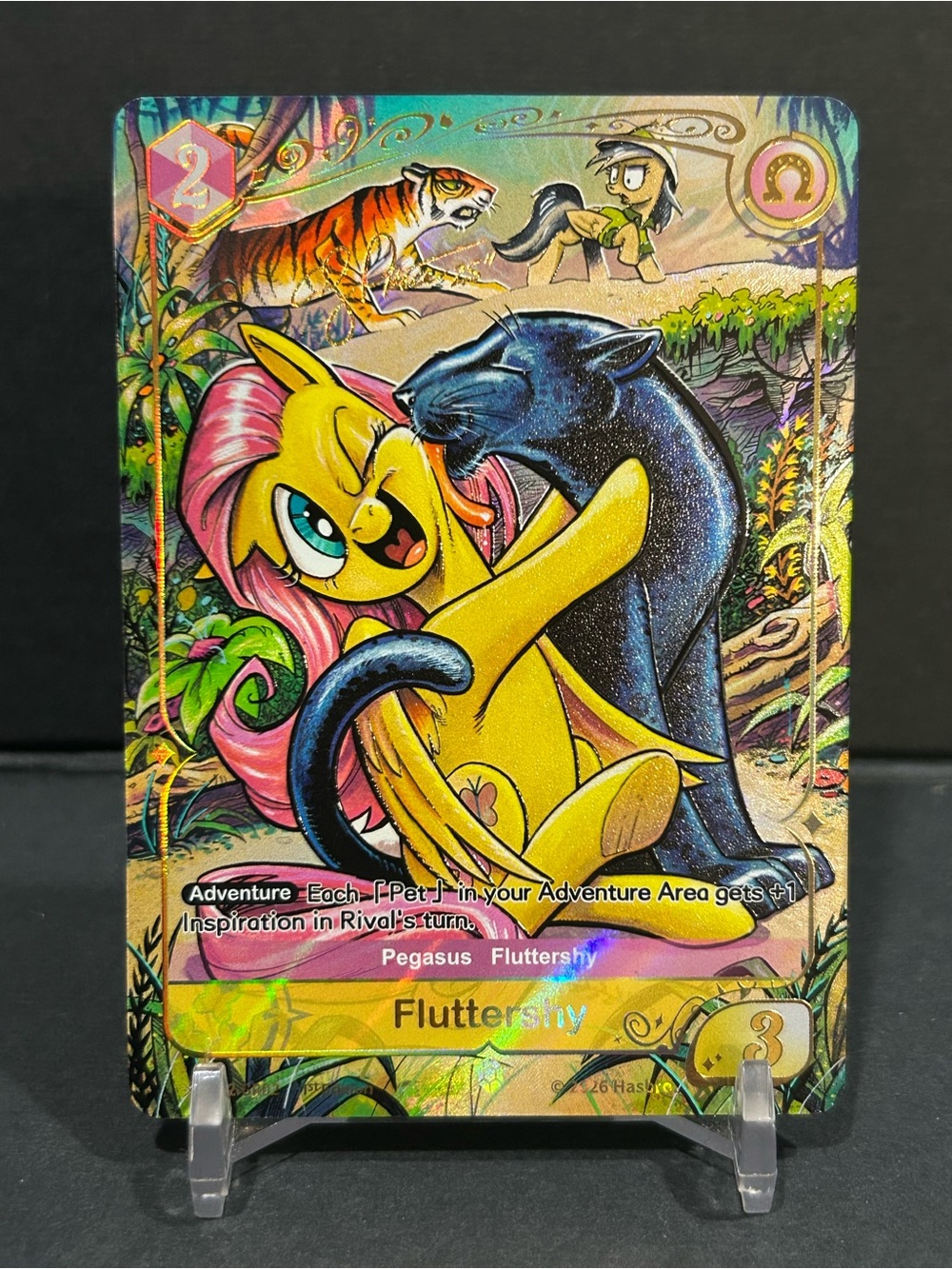 Kayou My Little Pony TCG Fluttershy #BP02-GR02 Gold Foil Signature